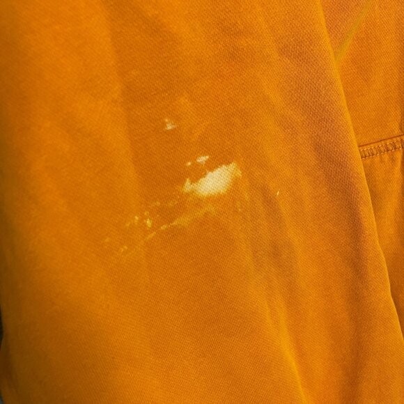 Nike Men Y2K Older Brother Just Do It Full Zip Fleece Hooded Orange Jacket XL - Picture 11 of 16